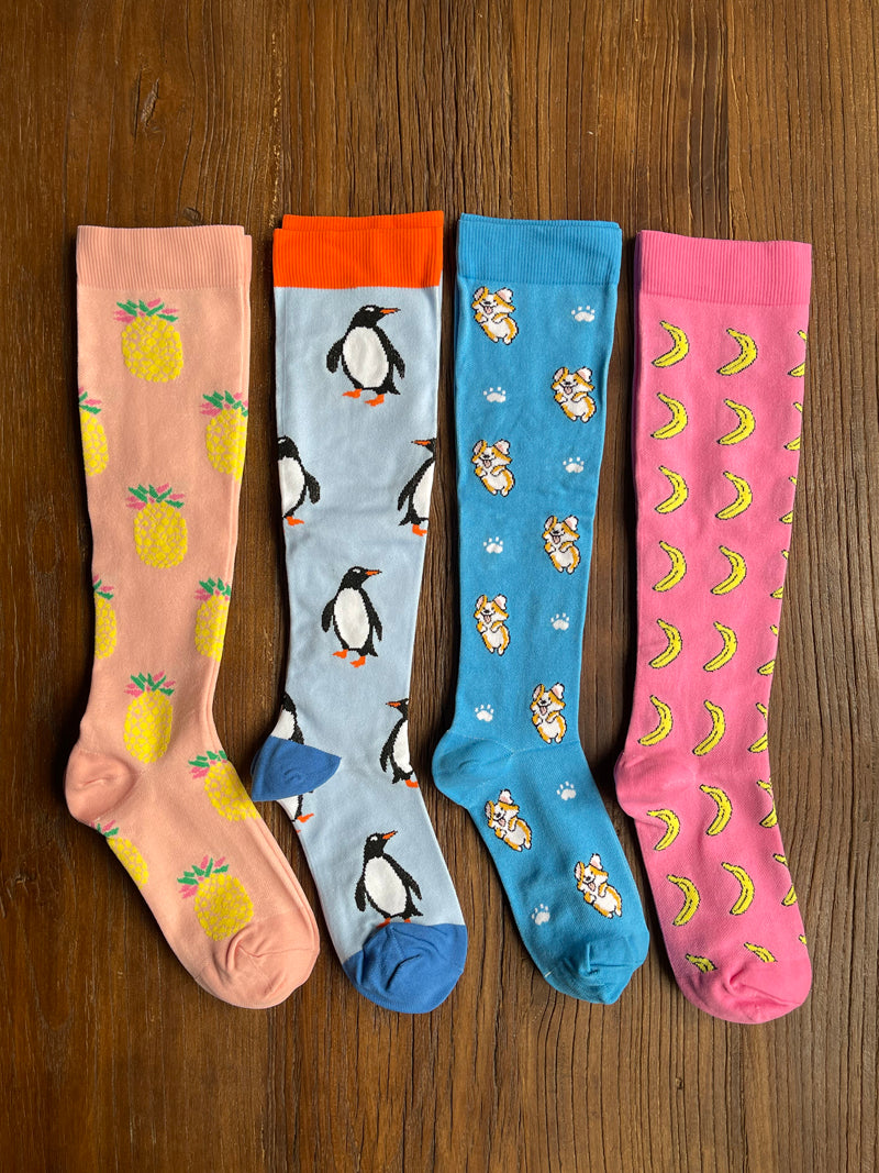 TrueTread Patterned Compression Socks