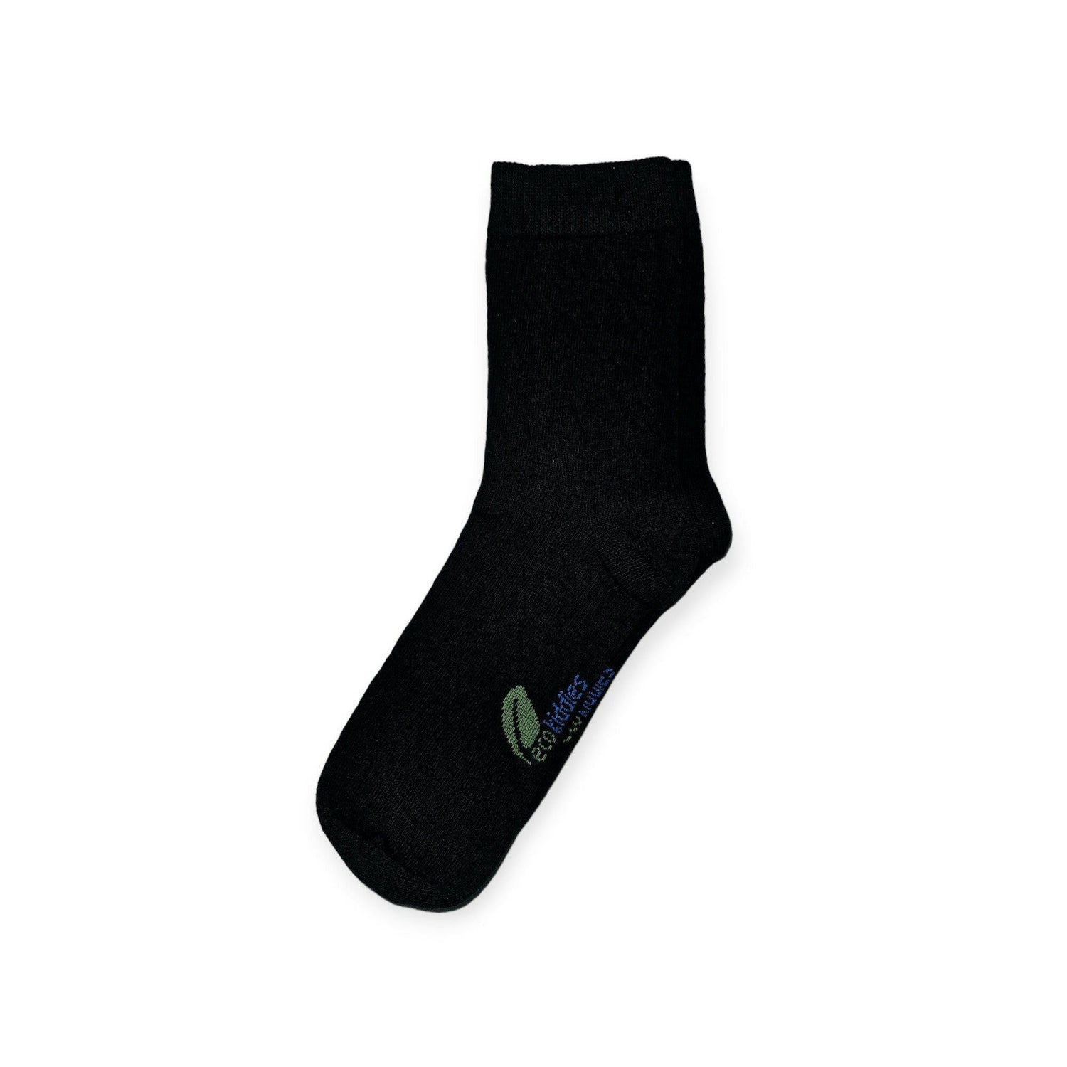 TrueTread BLACK SCHOOL SOCKS - KIDS (PLAIN SOCKS)