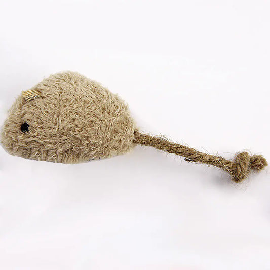 Plush Realistic Mouse Cat Toy Set of 3 Interactive