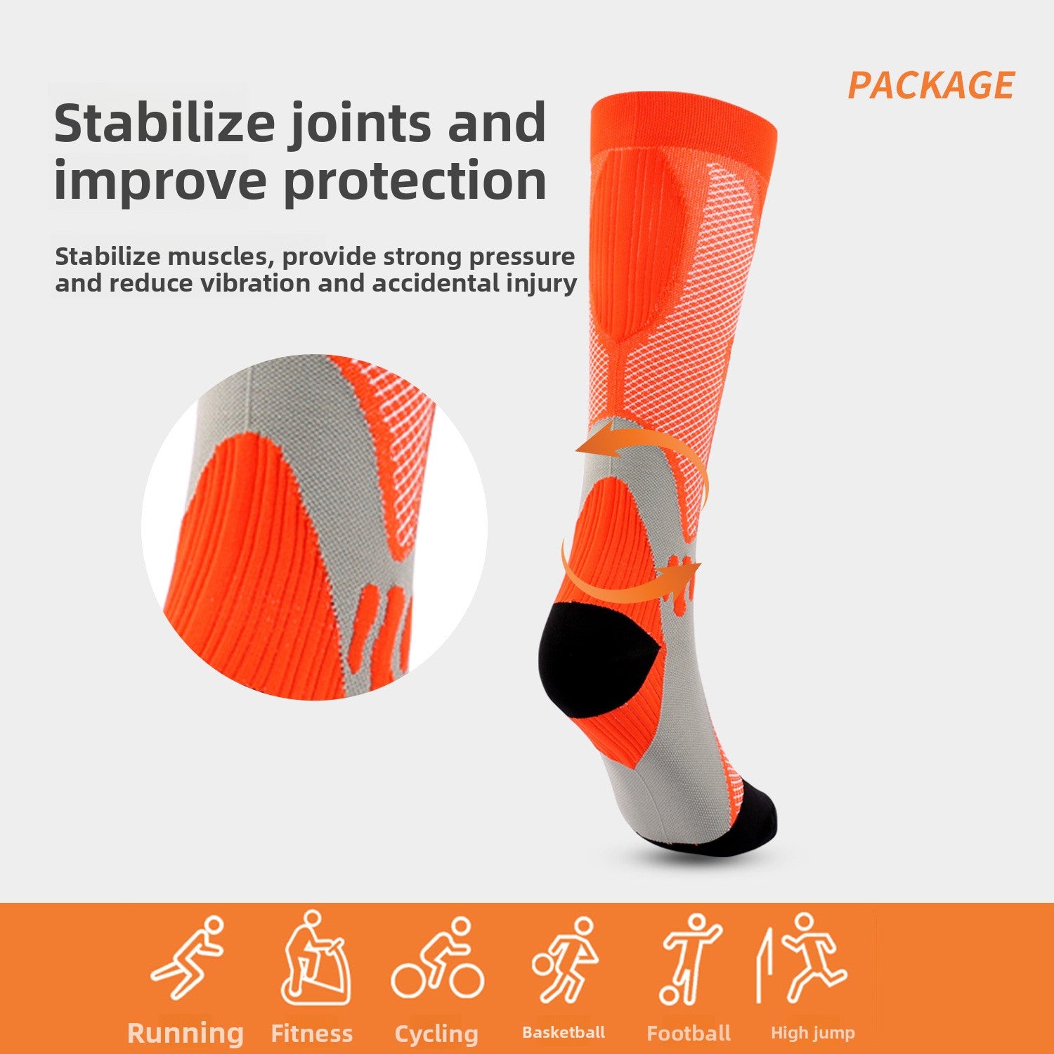 TrueTread Football Socks