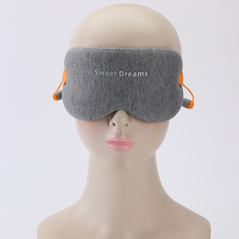 TrueTread 3D Memory Foam Sleep Eye Mask with Built-in Earplugs