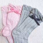 Adorable Yarn Bow Socks Set Of 2-3