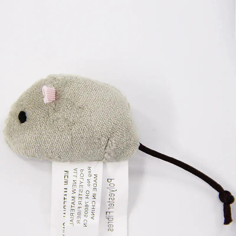 Plush Realistic Mouse Cat Toy Set of 3 Interactive