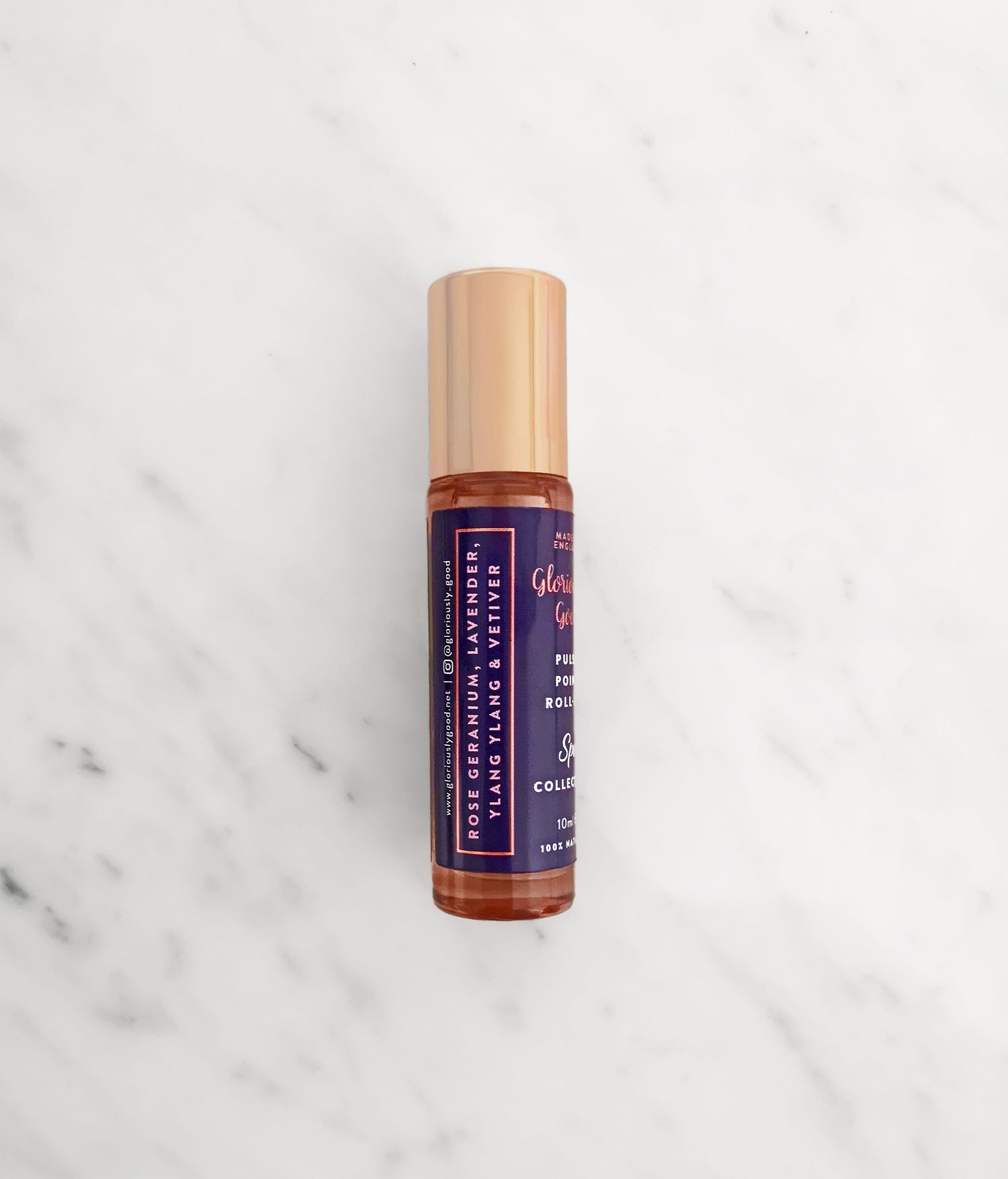 Rose Geranium, Lavender, Ylang Ylang & Vetiver Pulse Point Roll-on Oil