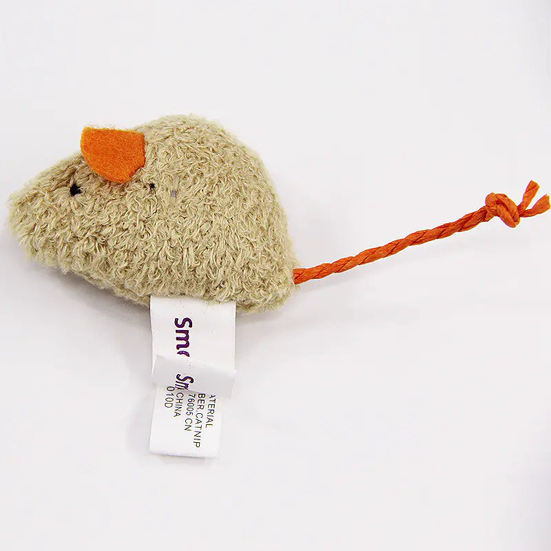 Plush Realistic Mouse Cat Toy Set of 3 Interactive