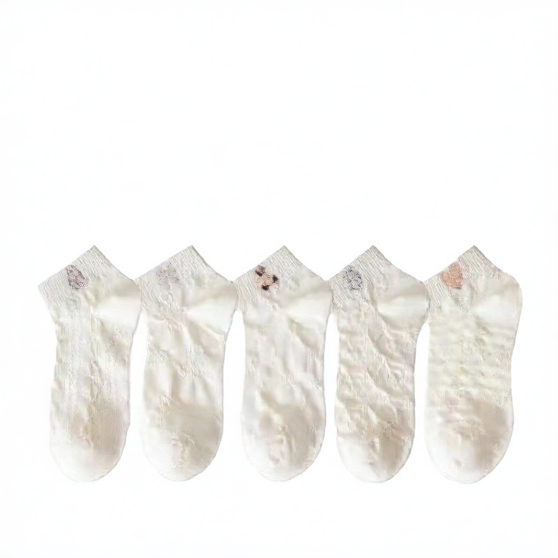 TrueTread Lace women's shallow-mouthed low-top invisible boat socks