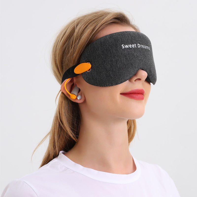 TrueTread 3D Memory Foam Sleep Eye Mask with Built-in Earplugs