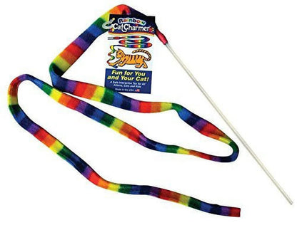 Cat Charmer Interactive Cat Toy Wand RAINBOW