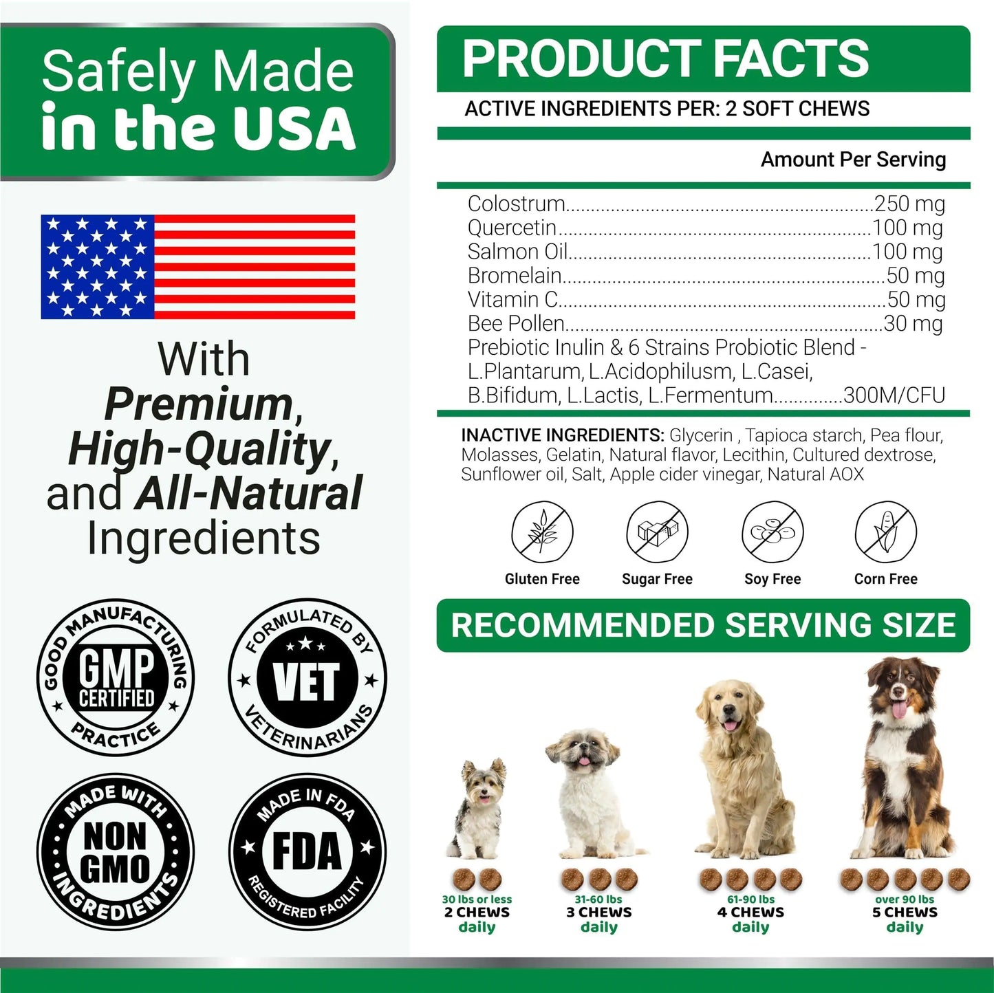 Dog Allergy Relief Chews Dog Itching Skin Relief Treatment Pills 170 Treats