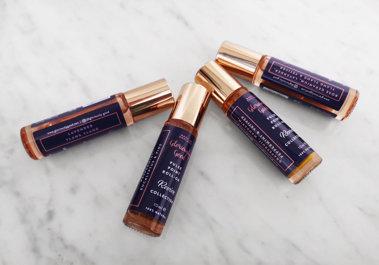 Rose Geranium, Lavender, Ylang Ylang & Vetiver Pulse Point Roll-on Oil