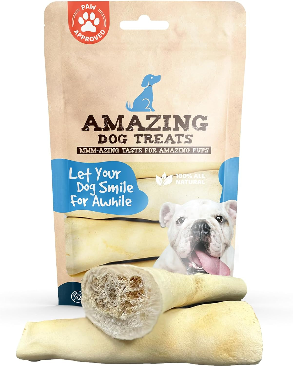 - Monster Thick Cow Tail Bone 6 Inch (13 Oz - 6 to 7 Jumbo Pcs/Pack) - Sourced from Grass Fed Cattle - Sourced from Grass Fed Cattle - Long Lasting Dog Chew - Rawhide Alternative