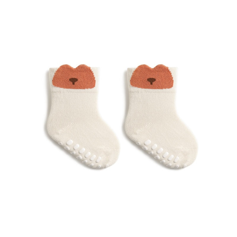 Spring Baby Breathable Animals Cartoon Design Socks Non-Slip-3