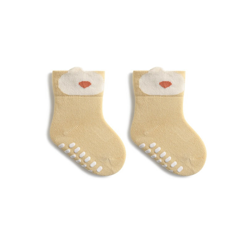 Spring Baby Breathable Animals Cartoon Design Socks Non-Slip-4